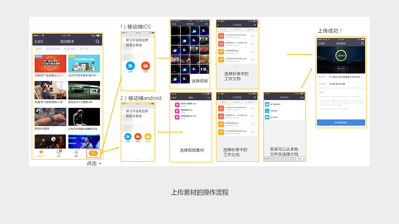 培训助手-学员篇-上传素材
