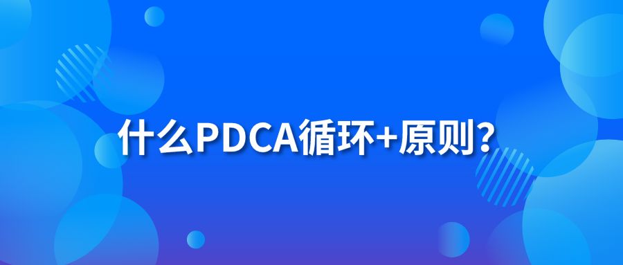 什么PDCA循环+原则？